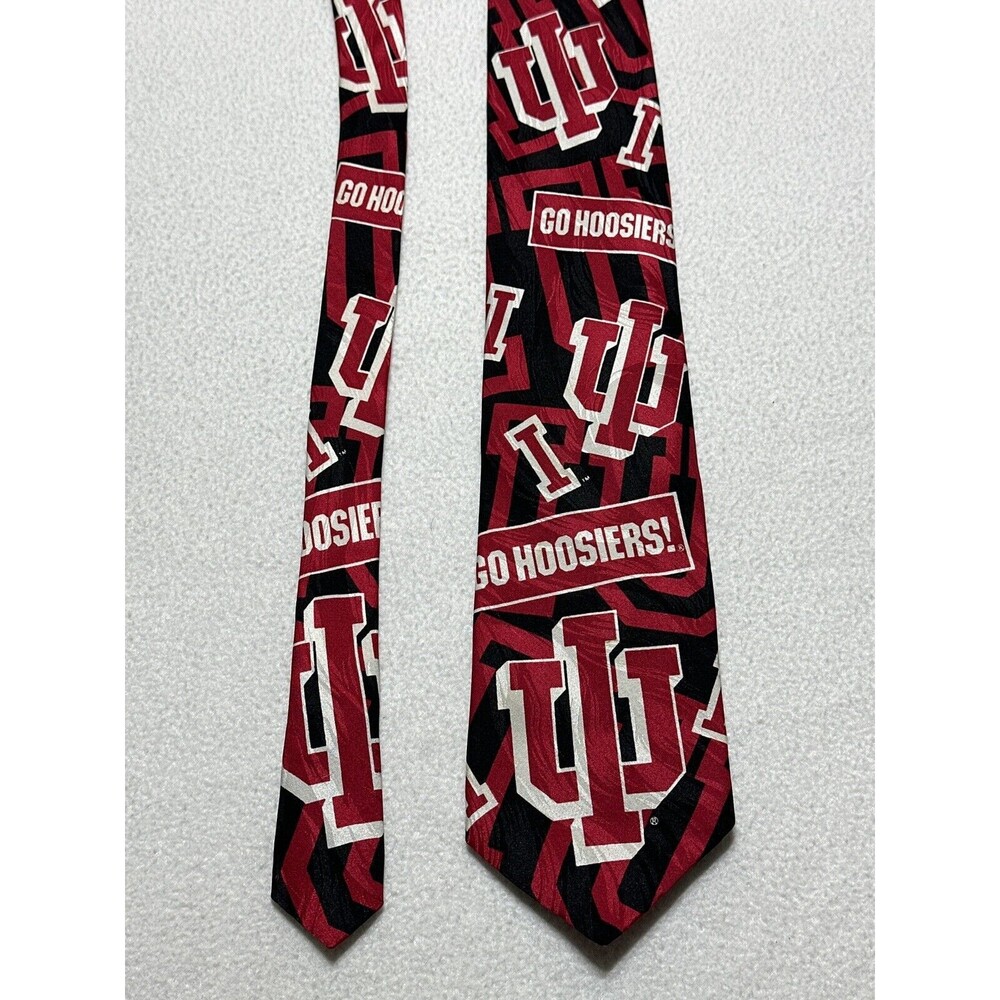 Indiana University Tie Go Hoosiers Silk Neck Ties RM Sport IU